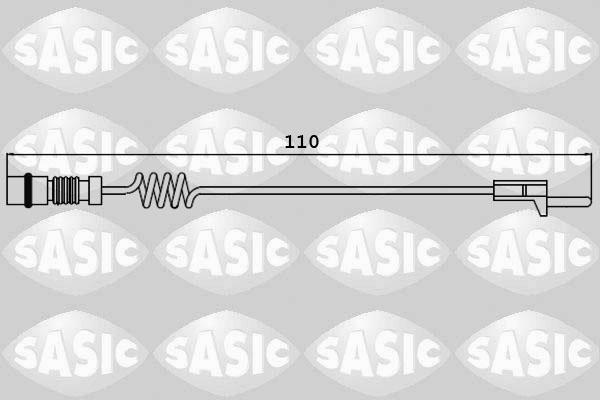 Sasic 6236017 - Contatto segnalazione, Usura past. freno / mat. d'attrito autozon.pro