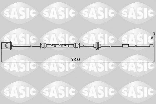 Sasic 6236027 - Contatto segnalazione, Usura past. freno / mat. d'attrito autozon.pro