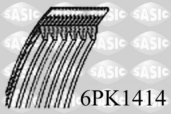 Sasic 6PK1414 - Cinghia Poly-V autozon.pro