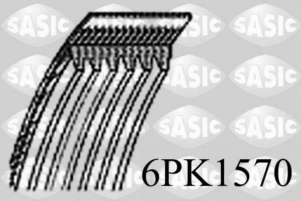 Sasic 6PK1570 - Cinghia Poly-V autozon.pro