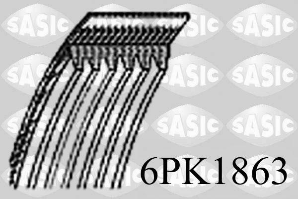 Sasic 6PK1863 - Cinghia Poly-V autozon.pro