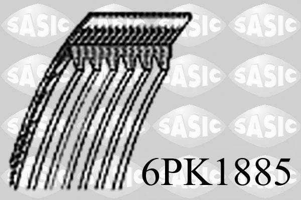 Sasic 6PK1885 - Cinghia Poly-V autozon.pro