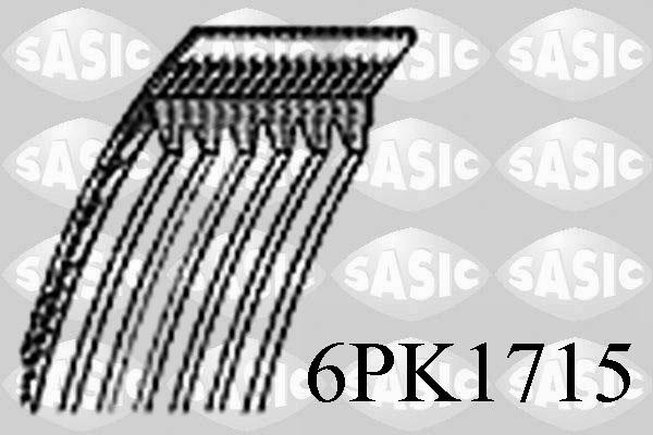 Sasic 6PK1715 - Cinghia Poly-V autozon.pro