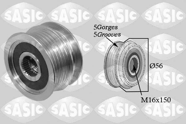 Sasic 1676005 - Puleggia cinghia, Alternatore autozon.pro