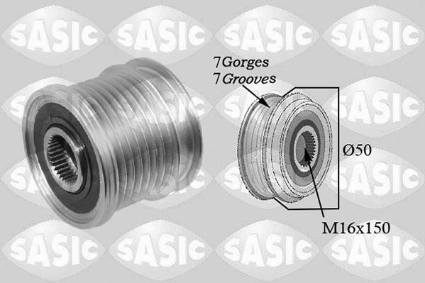 Sasic 1676019 - Puleggia cinghia, Alternatore autozon.pro