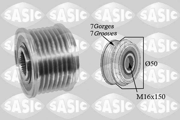 Sasic 1676022 - Puleggia cinghia, Alternatore autozon.pro