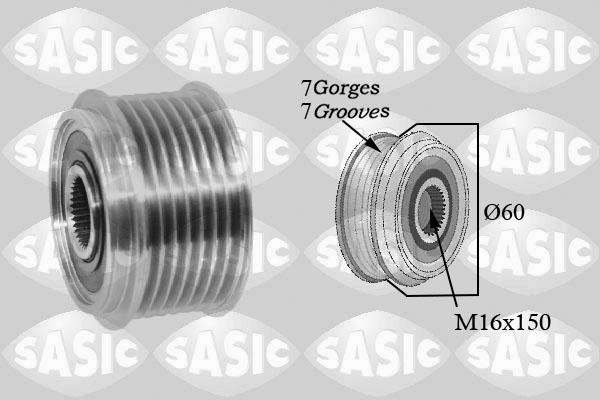 Sasic 1676027 - Puleggia cinghia, Alternatore autozon.pro