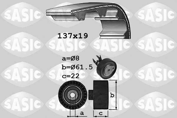 Sasic 1756045 - Kit cinghie dentate autozon.pro