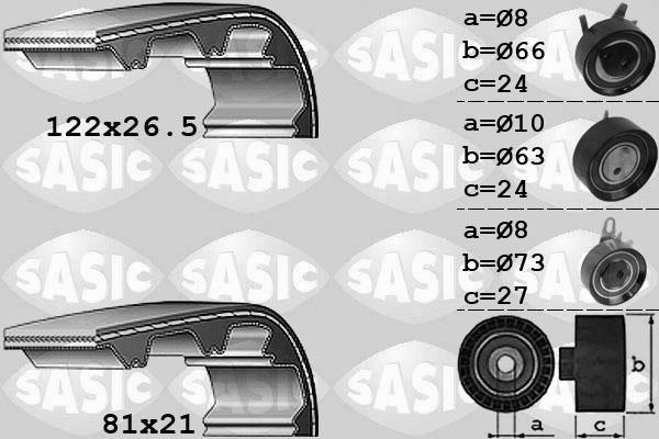 Sasic 1756040 - Kit cinghie dentate autozon.pro