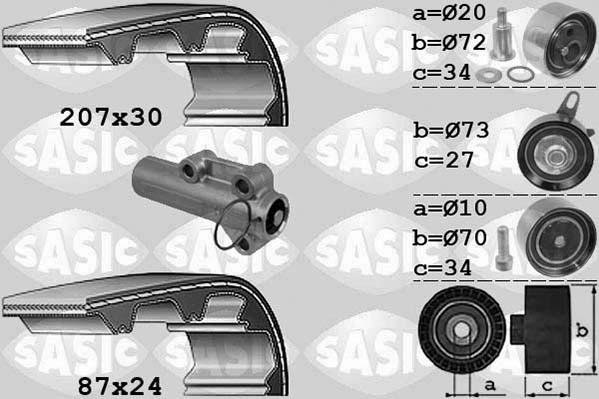 Sasic 1756048 - Kit cinghie dentate autozon.pro