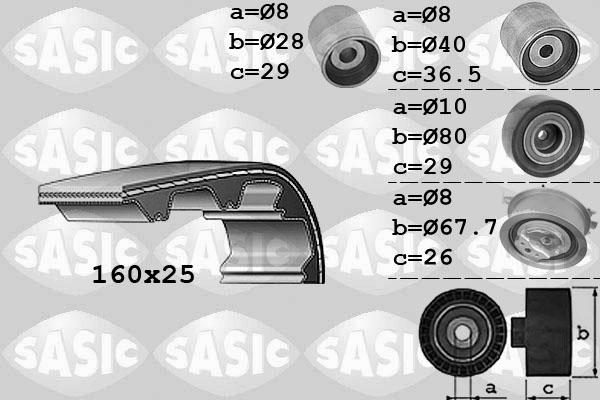 Sasic 1756059 - Kit cinghie dentate autozon.pro