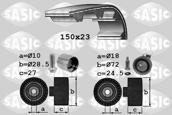 Sasic 1756054 - Kit cinghie dentate autozon.pro