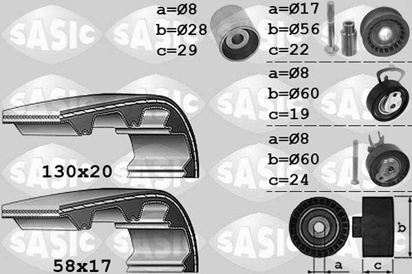 Sasic 1756050 - Kit cinghie dentate autozon.pro