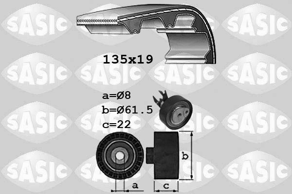 Sasic 1756057 - Kit cinghie dentate autozon.pro