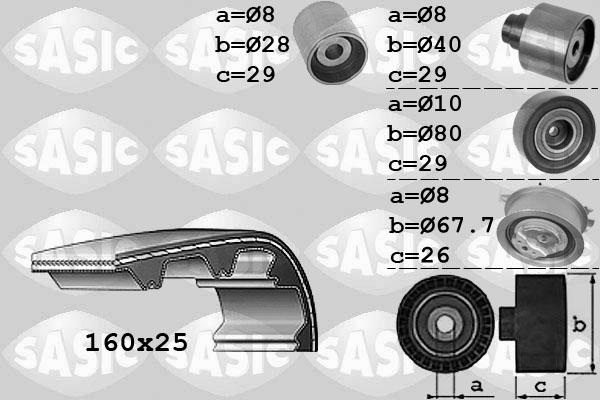 Sasic 1756068 - Kit cinghie dentate autozon.pro