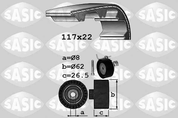 Sasic 1756080 - Kit cinghie dentate autozon.pro