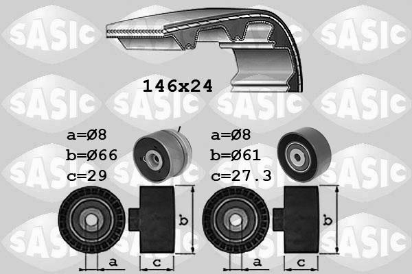 Sasic 1756083 - Kit cinghie dentate autozon.pro