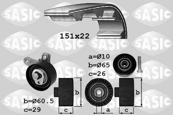 Sasic 1756082 - Kit cinghie dentate autozon.pro