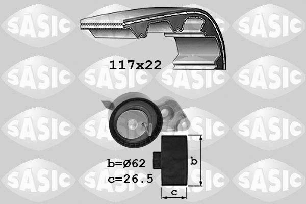 Sasic 1756034 - Kit cinghie dentate autozon.pro