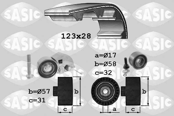 Sasic 1756030 - Kit cinghie dentate autozon.pro