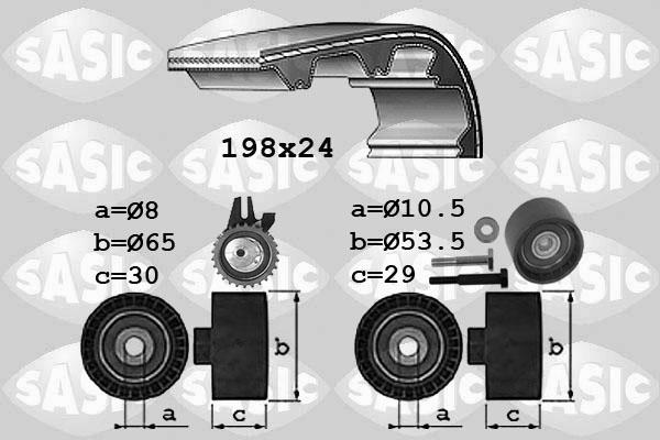 Sasic 1756025 - Kit cinghie dentate autozon.pro