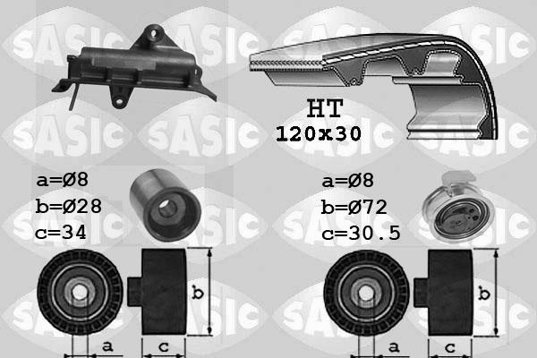 Sasic 1756020 - Kit cinghie dentate autozon.pro