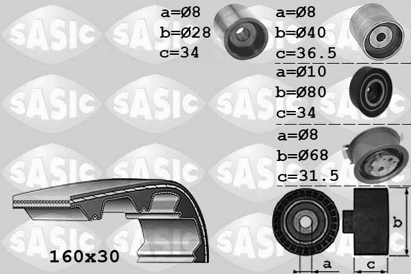 Sasic 1756070 - Kit cinghie dentate autozon.pro