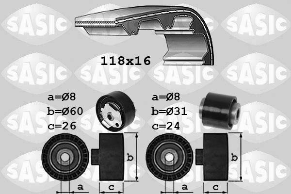 Sasic 1750045 - Kit cinghie dentate autozon.pro