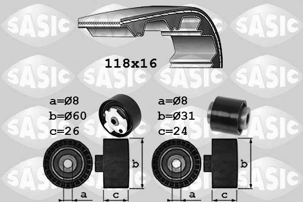 Sasic 1750046 - Kit cinghie dentate autozon.pro