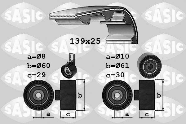 Sasic 1750042 - Kit cinghie dentate autozon.pro