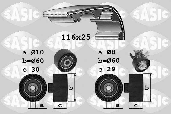 Sasic 1750034 - Kit cinghie dentate autozon.pro