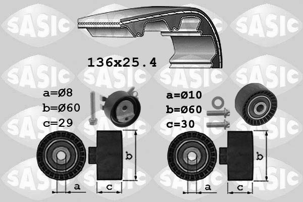 Sasic 1750036 - Kit cinghie dentate autozon.pro