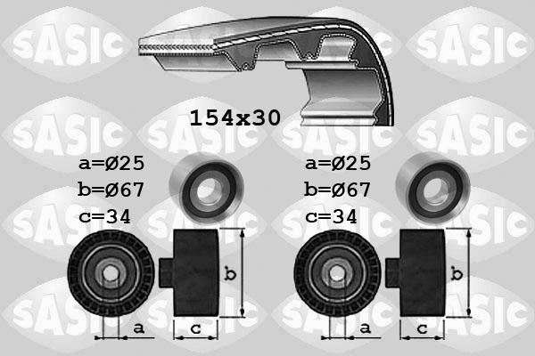 Sasic 1750037 - Kit cinghie dentate autozon.pro