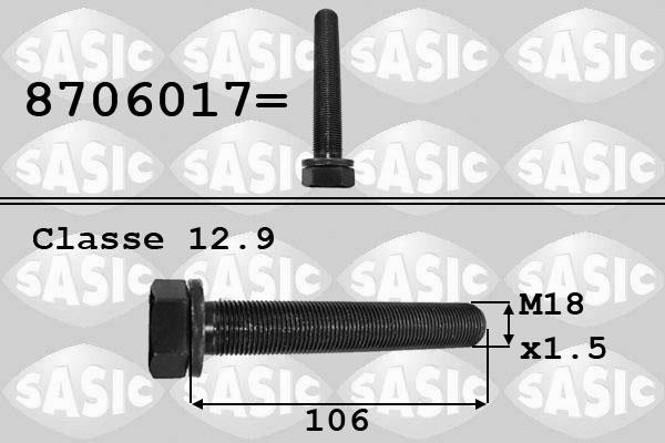 Sasic 8706017 - Bullone puleggia autozon.pro