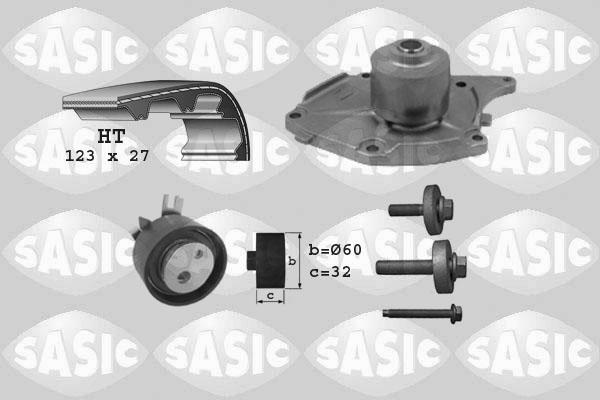 Sasic 3904022 - Pompa acqua + Kit cinghie dentate autozon.pro