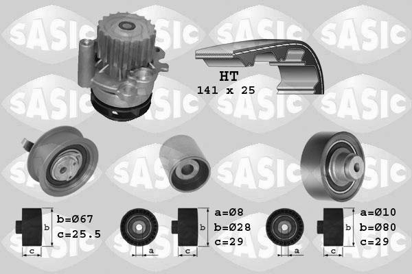 Sasic 3906001 - Pompa acqua + Kit cinghie dentate autozon.pro