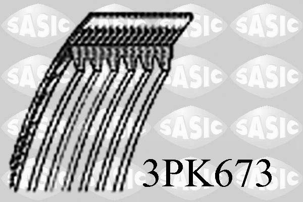 Sasic 3PK673 - Cinghia Poly-V autozon.pro