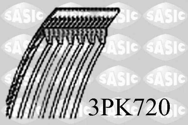 Sasic 3PK720 - Cinghia Poly-V autozon.pro