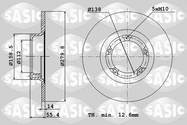 Sasic 2464694J - Discofreno autozon.pro