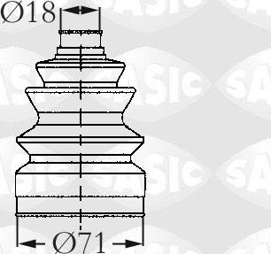 Sasic 2003418 - Cuffia, Semiasse autozon.pro