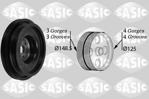 Sasic 2154026 - Puleggia cinghia, Albero a gomiti autozon.pro