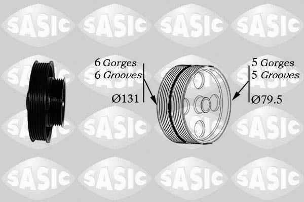 Sasic 2156063 - Puleggia cinghia, Albero a gomiti autozon.pro