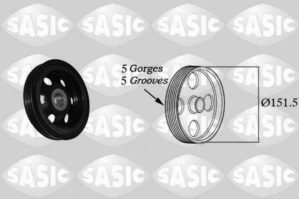 Sasic 2156070 - Puleggia cinghia, Albero a gomiti autozon.pro