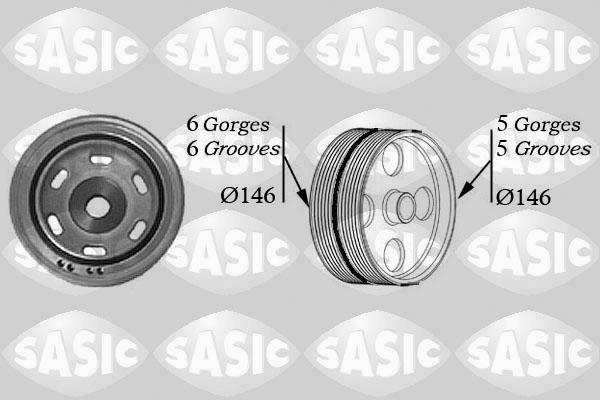 Sasic 2150017 - Puleggia cinghia, Albero a gomiti autozon.pro