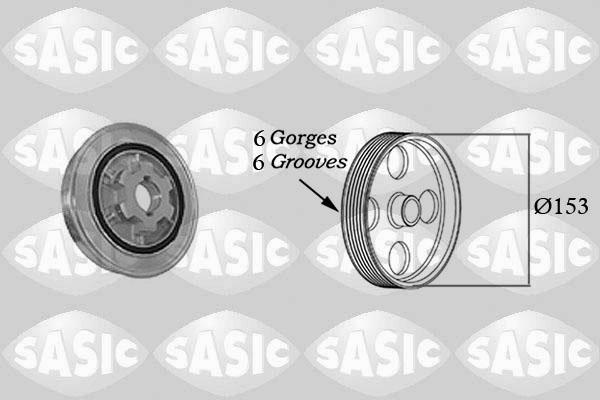 Sasic 2150023 - Puleggia cinghia, Albero a gomiti autozon.pro