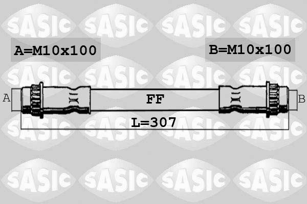 Sasic SBH4092 - Flessibile del freno autozon.pro