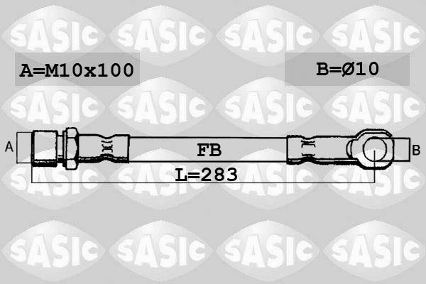 Sasic SBH6308 - Flessibile del freno autozon.pro