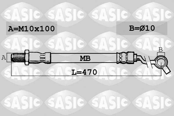 Sasic SBH6317 - Flessibile del freno autozon.pro