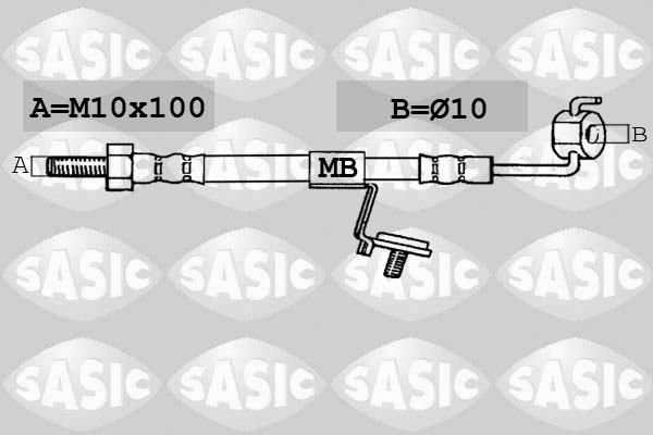 Sasic SBH6326 - Flessibile del freno autozon.pro