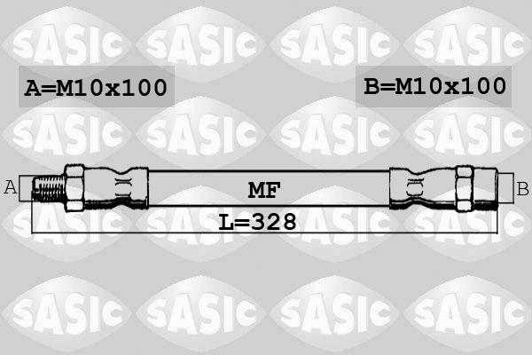 Sasic SBH6283 - Flessibile del freno autozon.pro